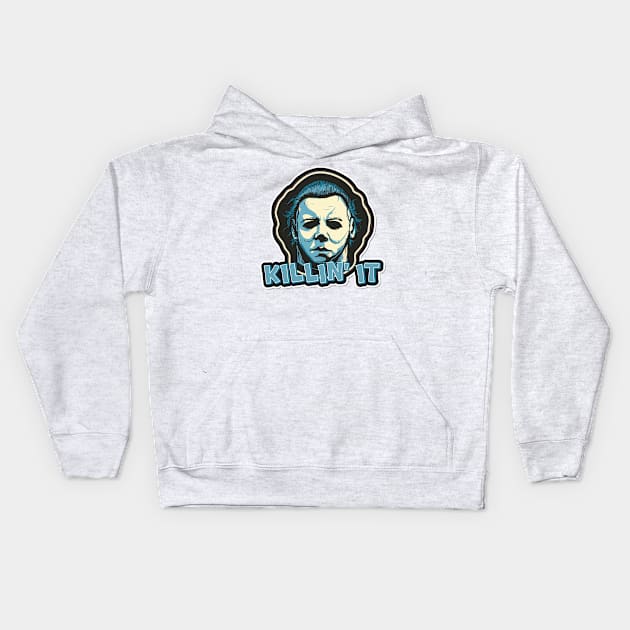 Killin' It - Michael Myers Kids Hoodie by aidreamscapes